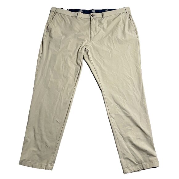 Ralph Lauren Black Label Men’s Golf Pants 42x30‎ Beige Khaki Stretch RLL Nylon - Picture 1 of 4